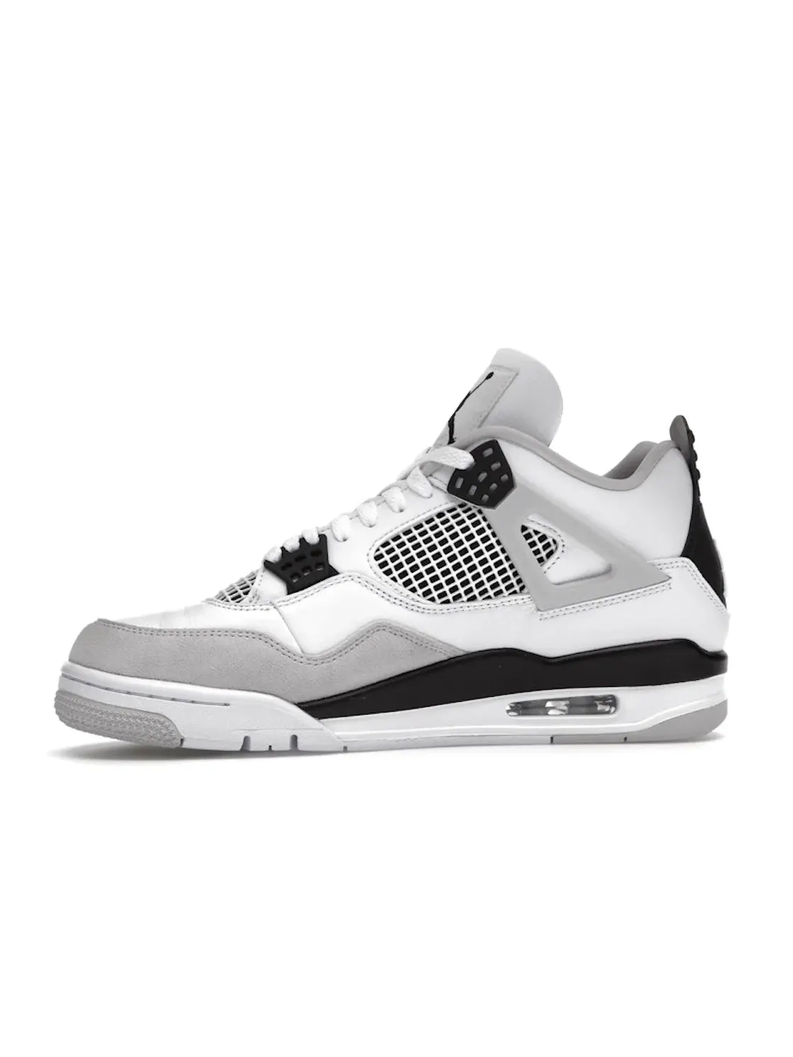 Мужские кроссовки Lifestyle с принтом Jordan 4 Retro Jordan — изображение 3 из 4, белый/черный-серый