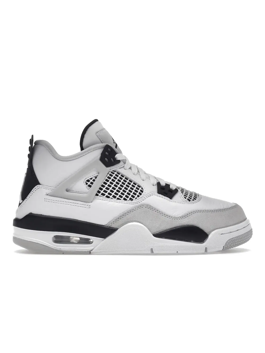 Детские кроссовки с ретро-дизайном Jordan 4 Retro Jordan — изображение 1 из 4, белый/черный-серый