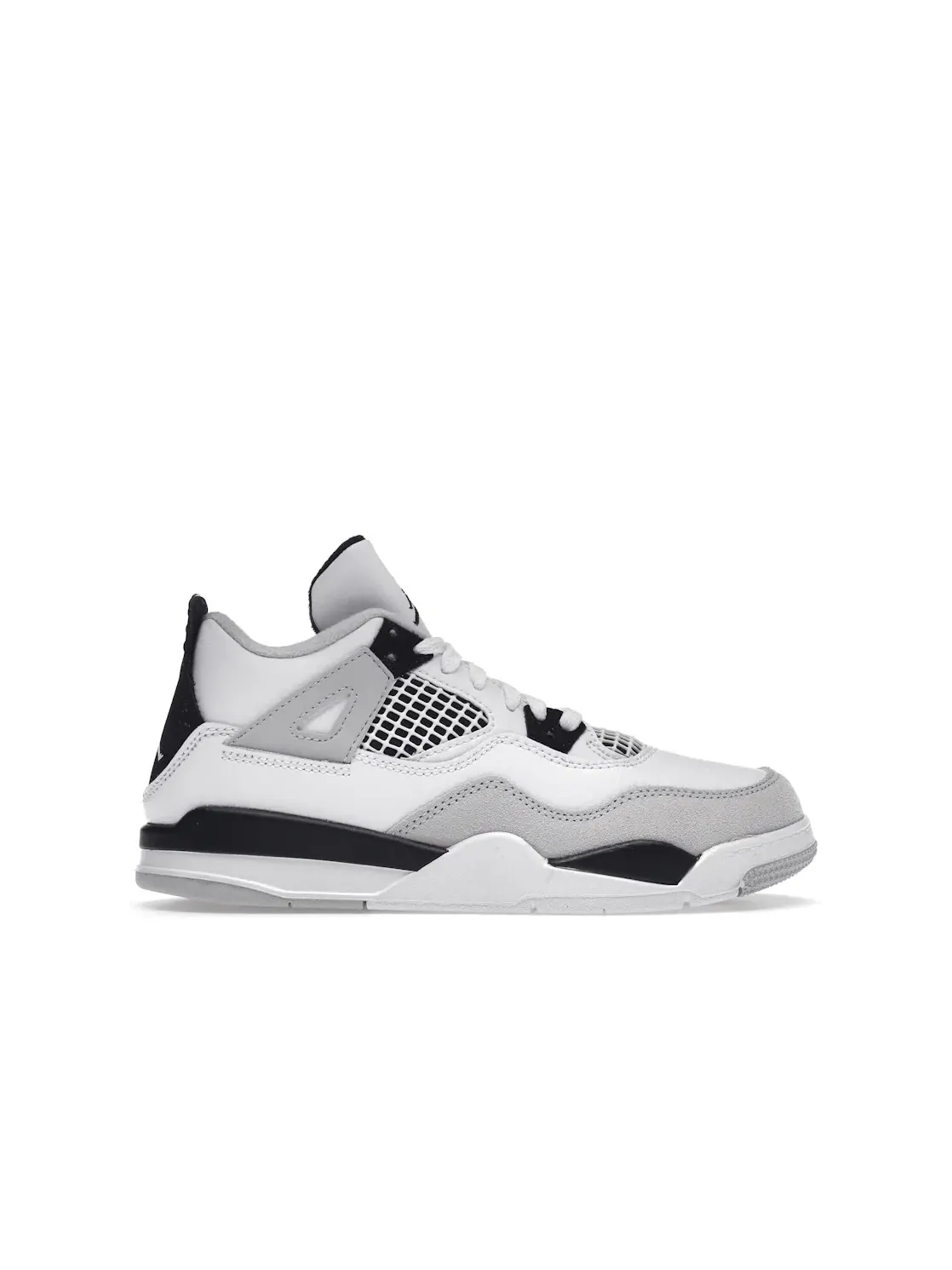 Детские кроссовки Lifestyle с сетчатыми вставками Jordan 4 Retro — изображение 1 из 4, белый/черный-серый