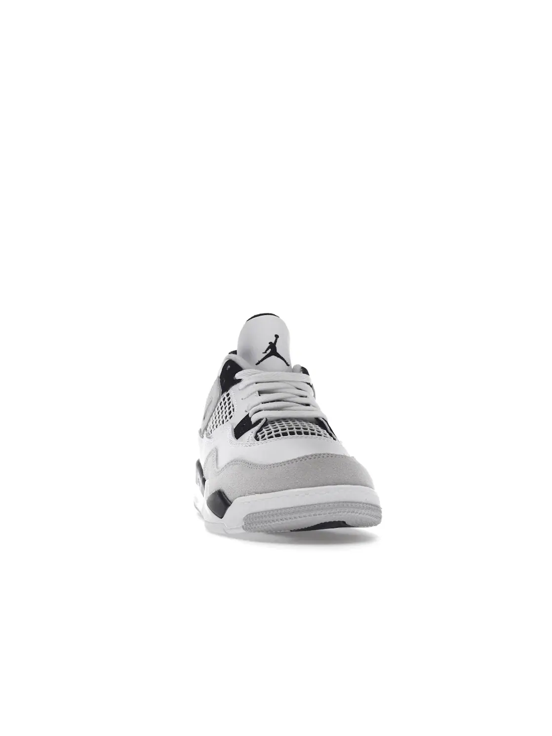 Детские кроссовки Lifestyle с сетчатыми вставками Jordan 4 Retro — изображение 2 из 4, белый/черный-серый