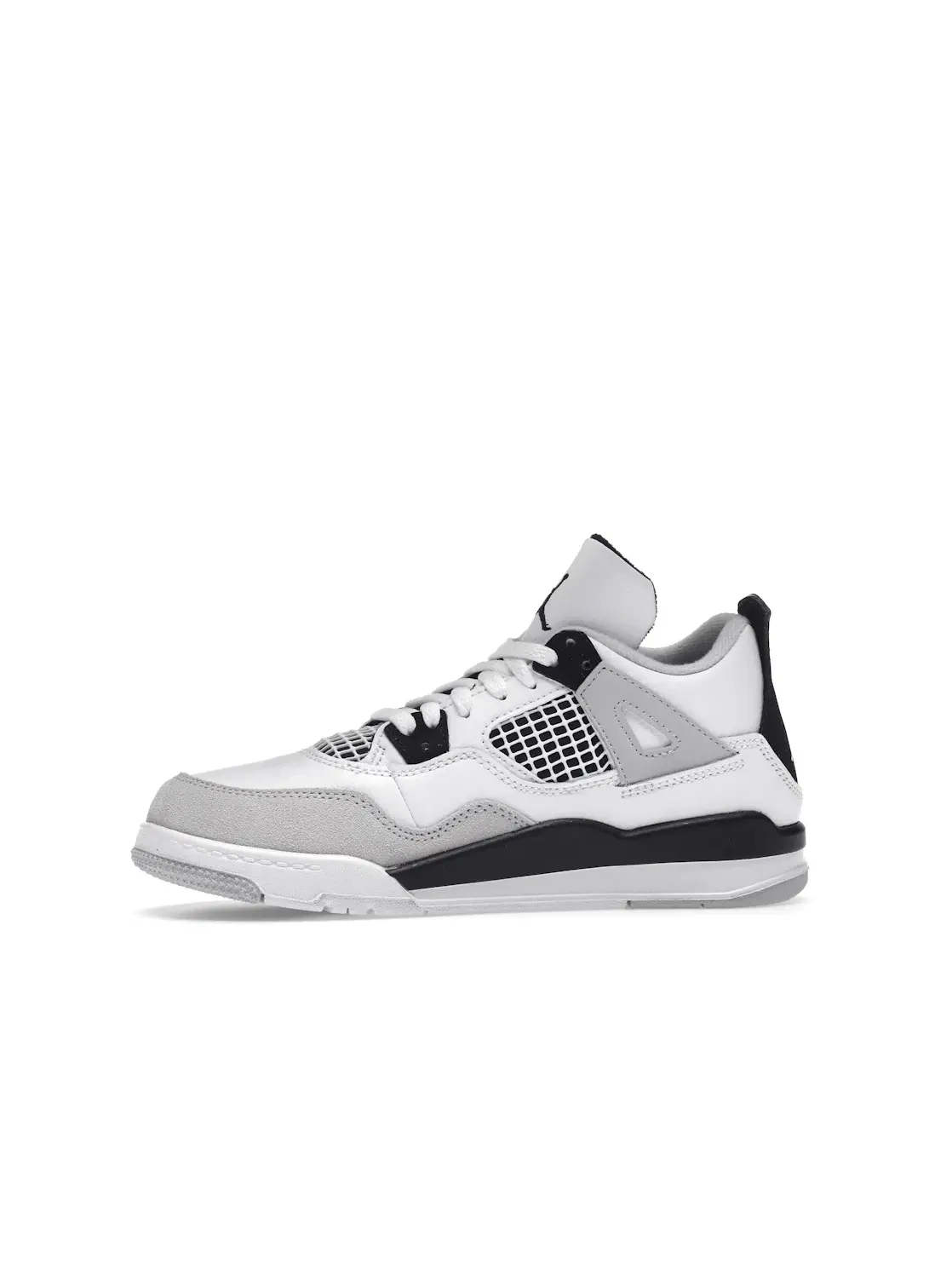 Детские кроссовки Lifestyle с сетчатыми вставками Jordan 4 Retro — изображение 3 из 4, белый/черный-серый
