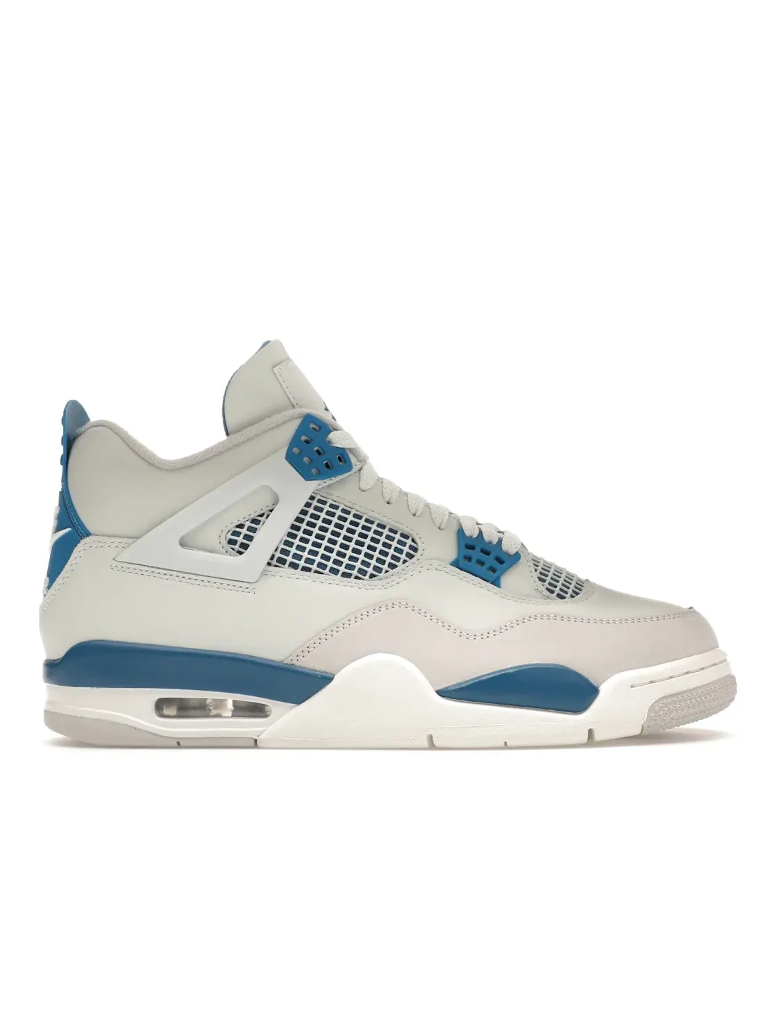 Мужские кроссовки Lifestyle с цветовым блоком Jordan 4 Retro — изображение 1 из 4, белый/синий/серый