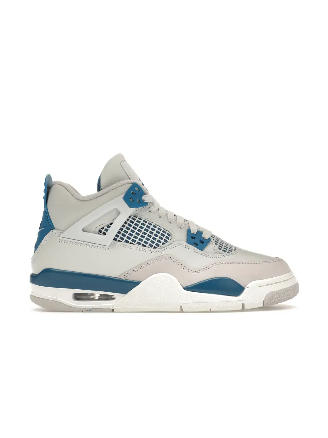 Детские кроссовки Lifestyle с перфорацией Jordan 4 Retro — изображение 1 из 4, белый/синий/серый