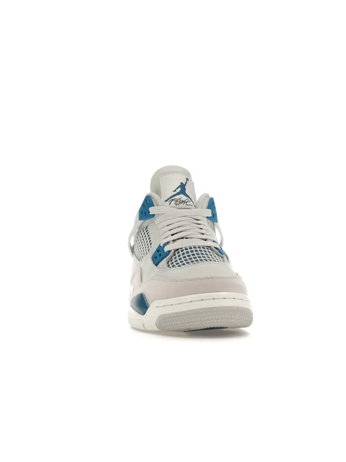 Детские кроссовки Lifestyle с перфорацией Jordan 4 Retro — изображение 2 из 4, белый/синий/серый