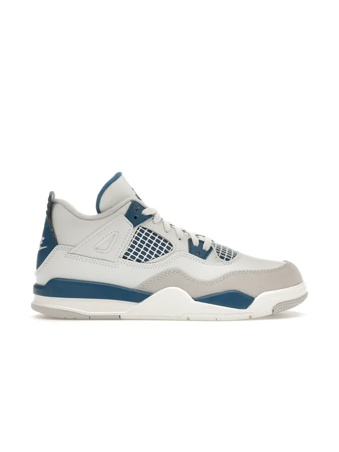 Детские кроссовки Lifestyle с принтом Jordan 4 Retro Jordan — изображение 1 из 4, белый/синий/серый