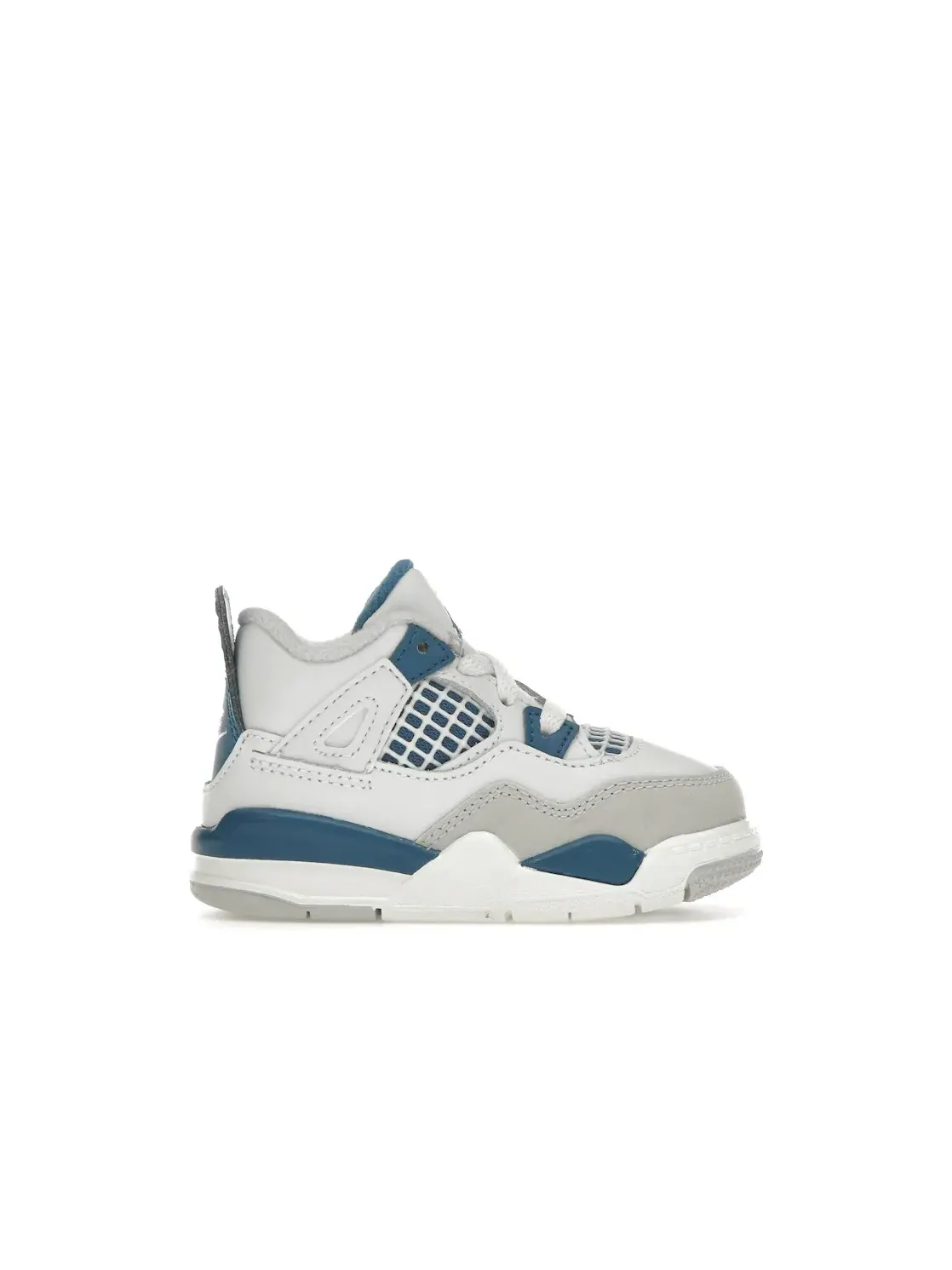 Детские кроссовки Lifestyle с цветными акцентами Jordan 4 Retro — изображение 1 из 4, белый/синий/серый