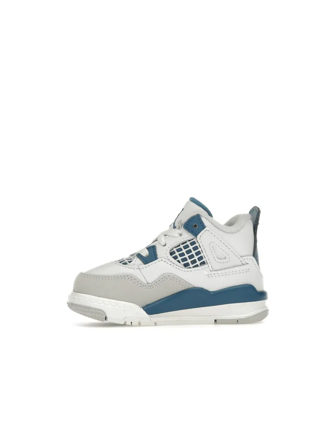 Детские кроссовки Lifestyle с цветными акцентами Jordan 4 Retro — изображение 3 из 4, белый/синий/серый