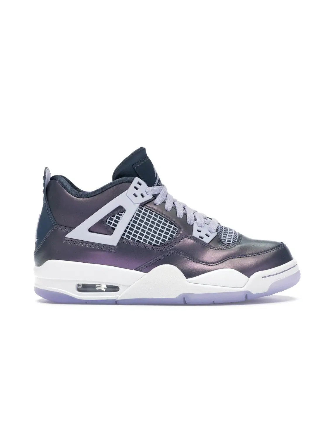 Детские кроссовки с замшевым верхом Jordan 4 Retro — изображение 1 из 4, синий/синий--белый