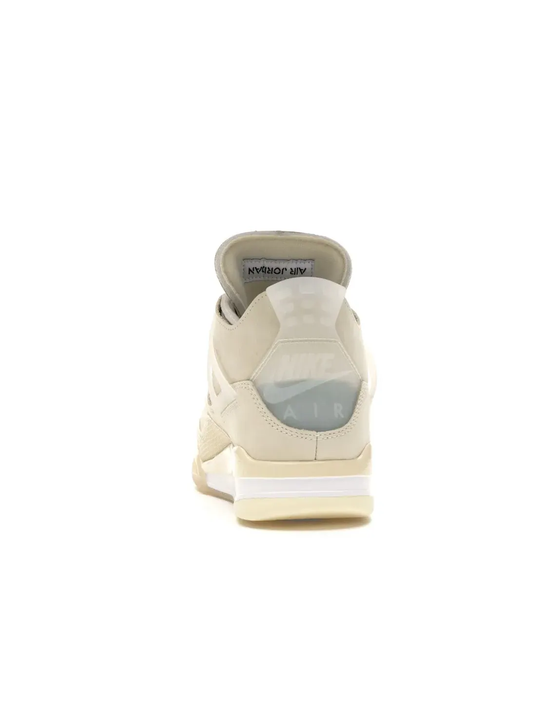 Женские кроссовки с принтом Jordan 4 Retro Off-White Sail — изображение 4 из 4, белый-черный