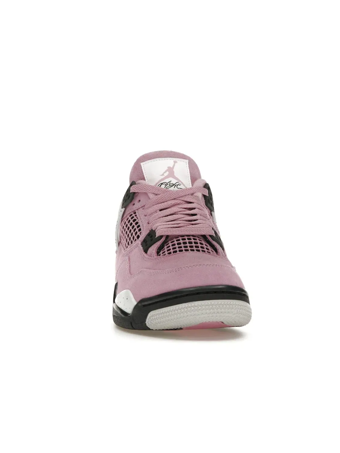 Женские кроссовки с замшевым верхом Jordan 4 Retro Jordan — изображение 2 из 4, серый-черный-белый
