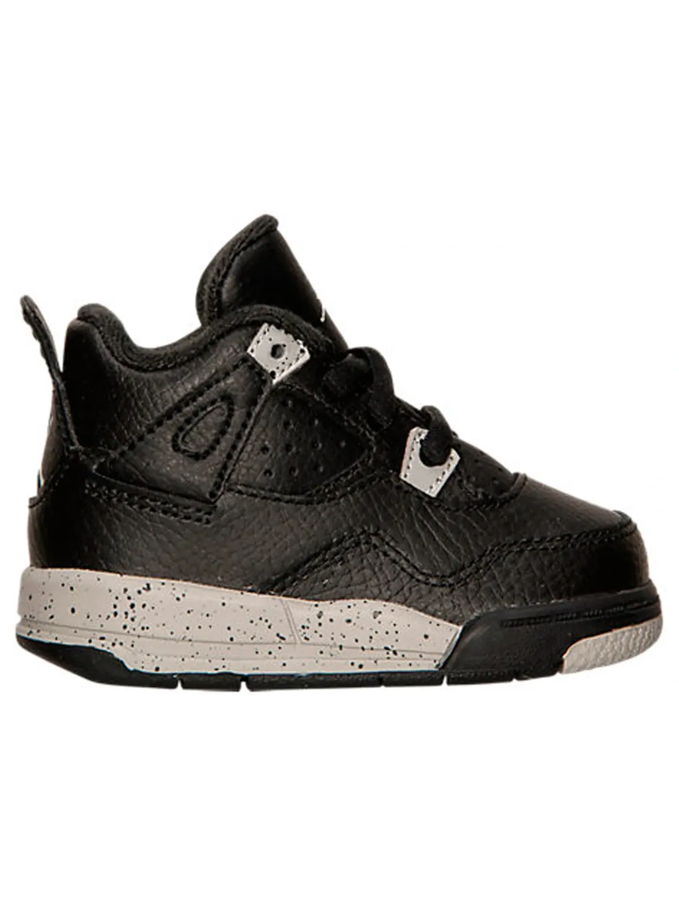 Детские кроссовки Lifestyle с принтом Jordan 4 Retro Jordan — изображение 1 из 1, черный/серый-белый