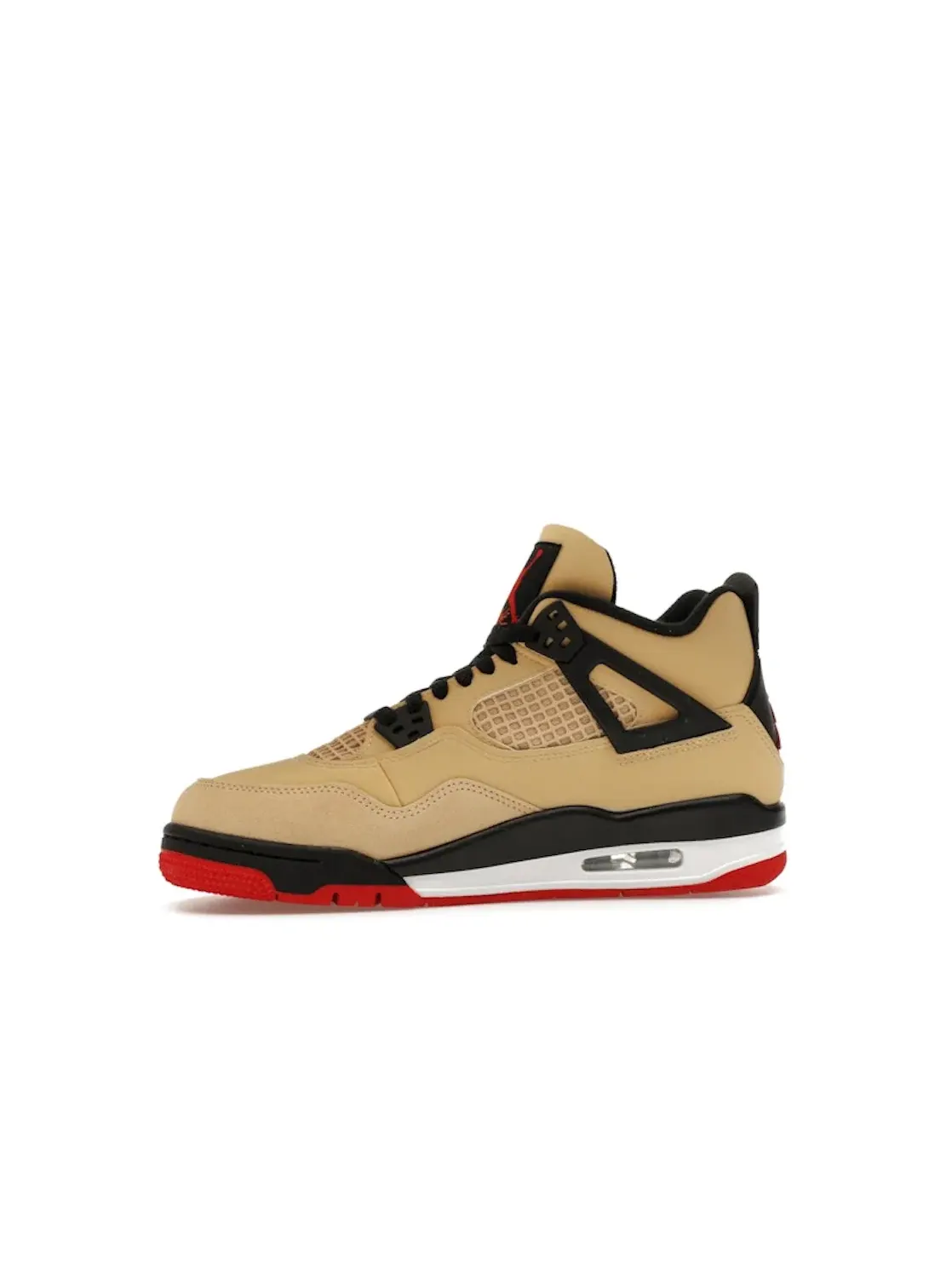 Детские кроссовки Lifestyle с цветовым блоком Jordan 4 Retro — изображение 3 из 4, красный//белый