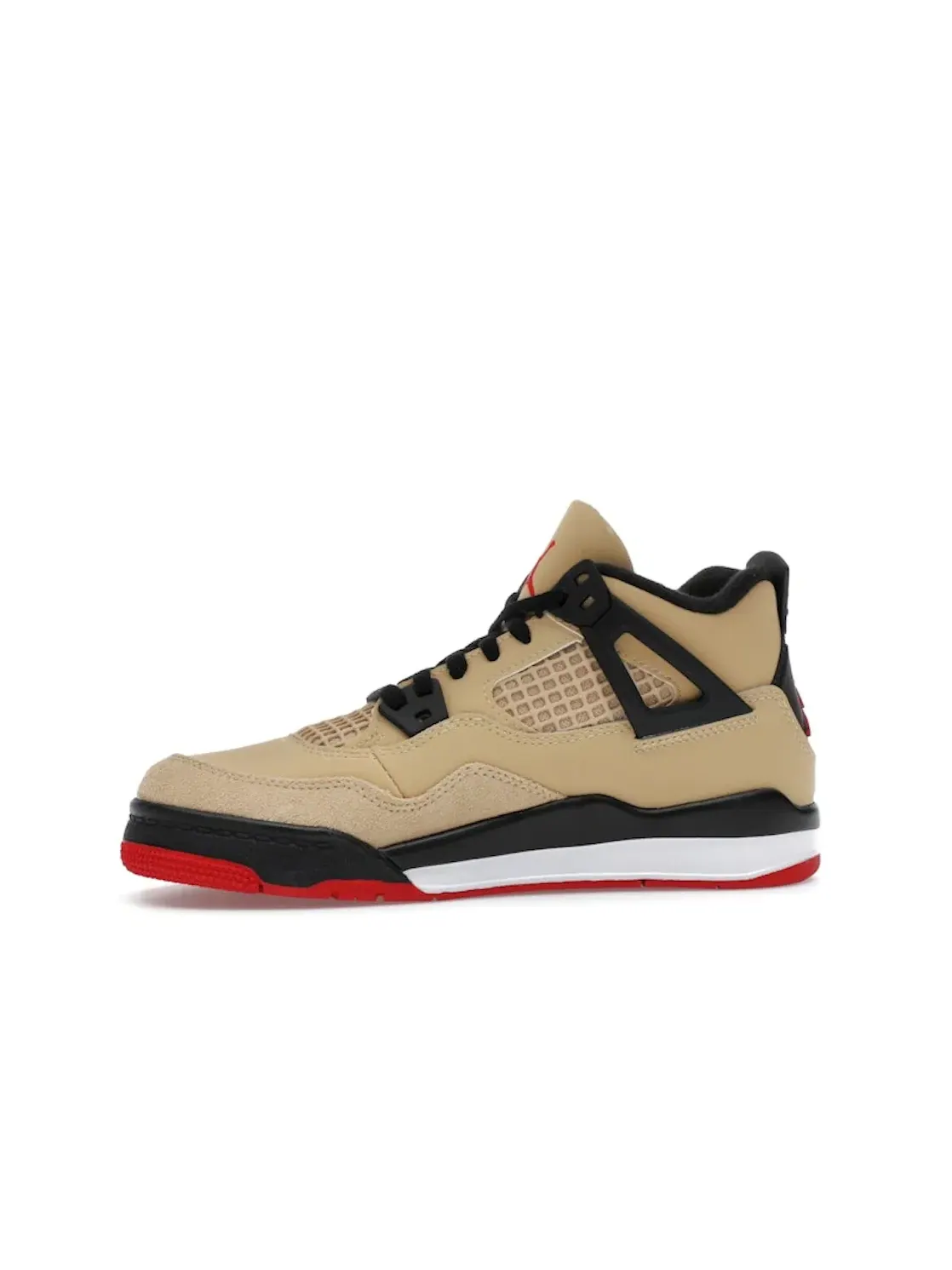 Детские кроссовки с цветовой гаммой Jordan 4 Retro — изображение 3 из 4, красный//белый