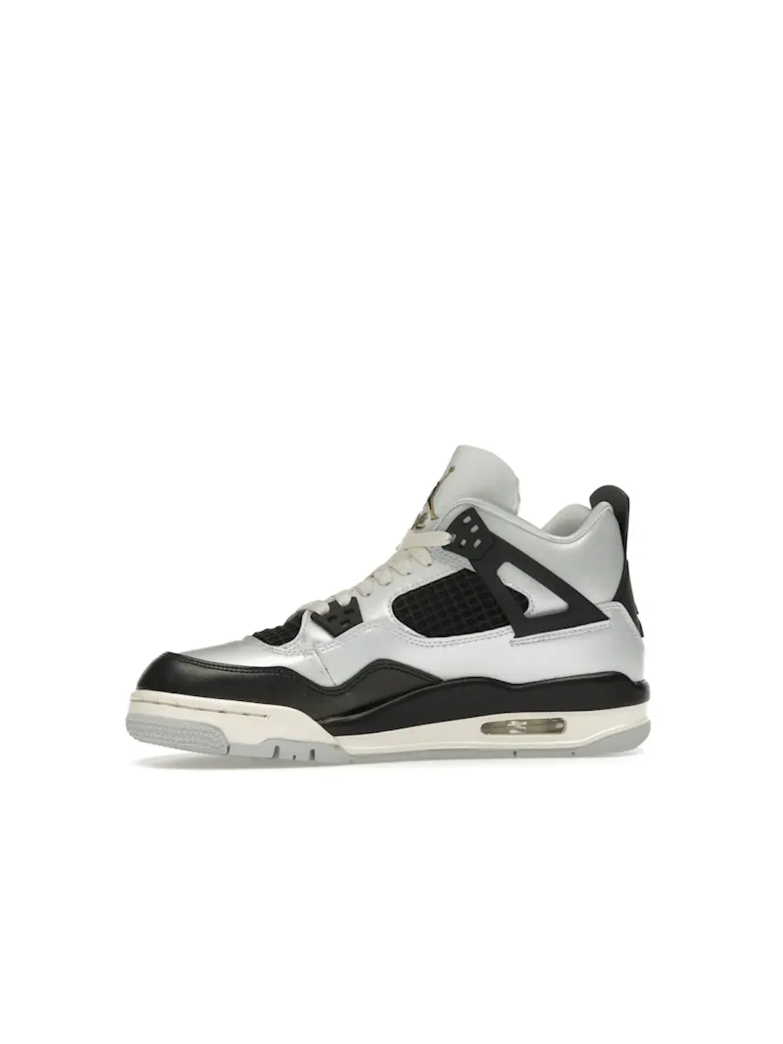 Детские кроссовки Lifestyle Jordan 4 Retro Jordan Pure Platinum Metallic Gold Black Sail — изображение 3 из 4