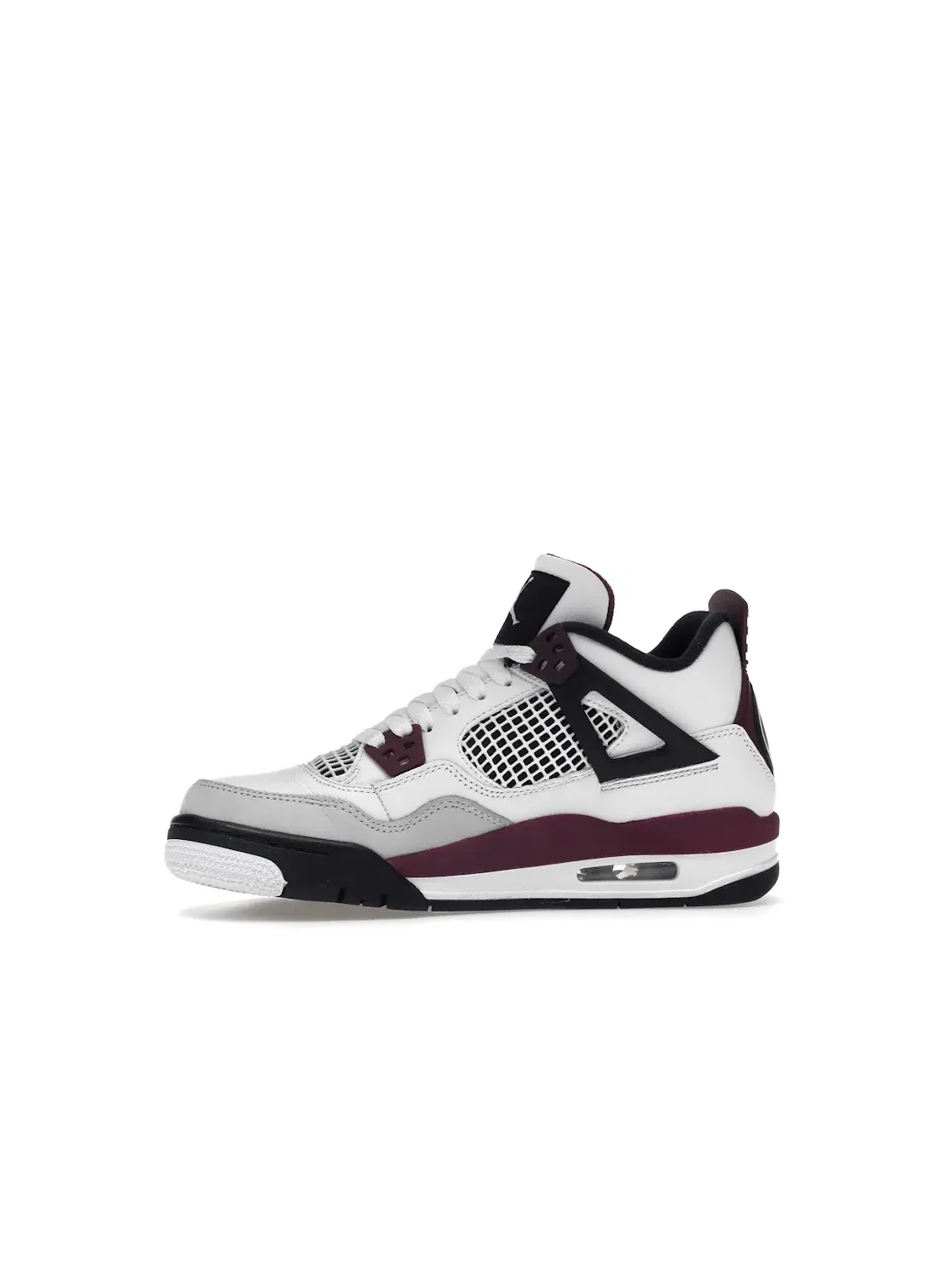 Детские кроссовки Lifestyle с принтом Jordan 4 Retro PSG Paris Saint-Germain Jordan — изображение 3 из 4, белый/-серый-черный