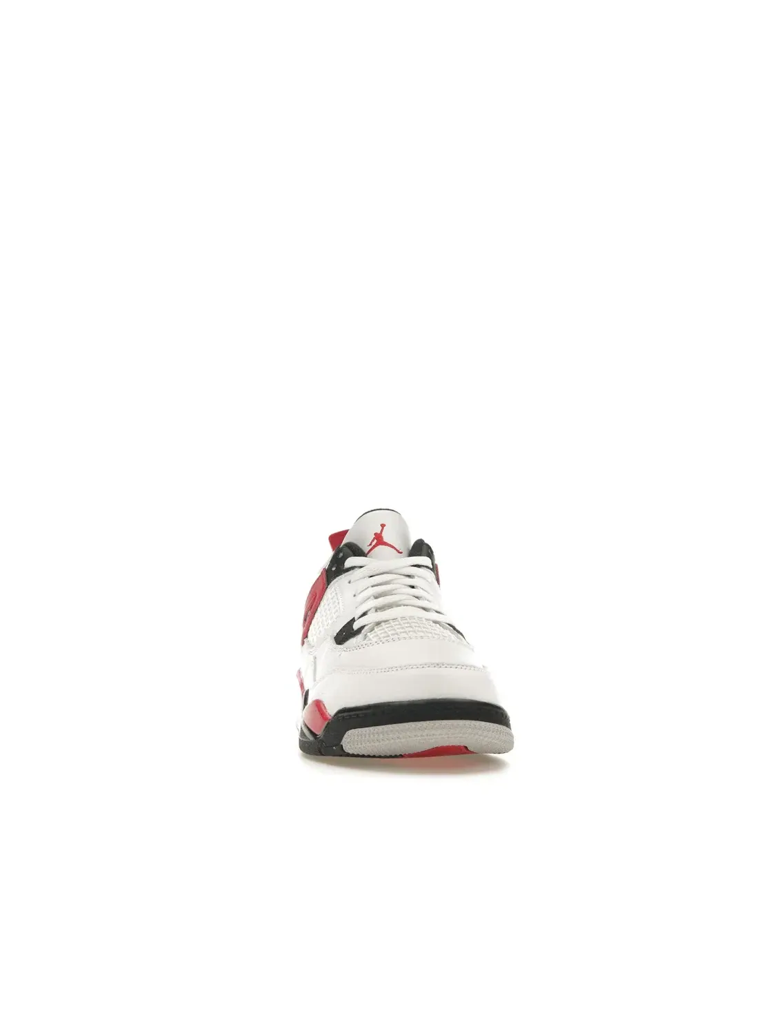 Детские кроссовки с верхом из кожи White/Fire Red/Black/Neutral Grey Jordan 4 Retro Jordan — изображение 2 из 4