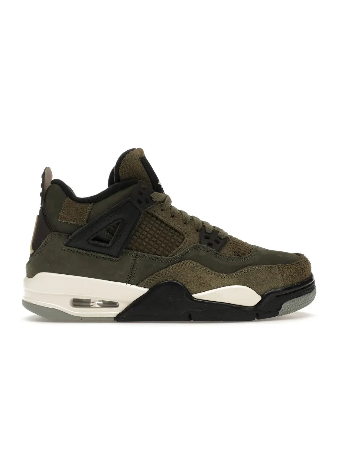 Детские кроссовки с патчворк-дизайном Jordan 4 Retro SE Craft Medium Olive (GS) Jordan — изображение 1 из 4