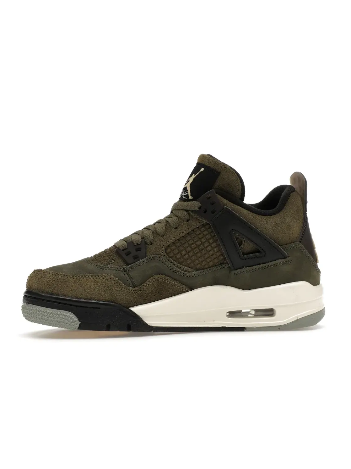 Детские кроссовки с патчворк-дизайном Jordan 4 Retro SE Craft Medium Olive (GS) Jordan — изображение 3 из 4