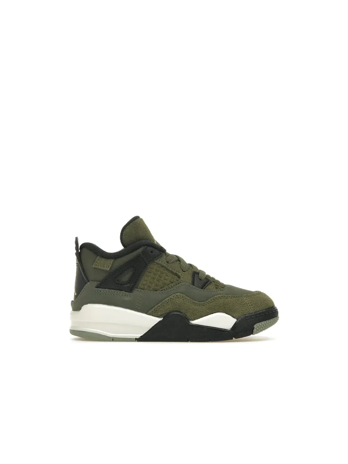 Детские кроссовки из замши и кожи Jordan 4 Retro SE Craft Medium Olive — изображение 1 из 4