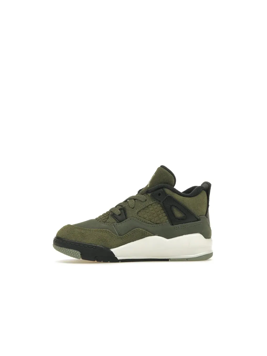 Детские кроссовки из замши и кожи Jordan 4 Retro SE Craft Medium Olive — изображение 3 из 4