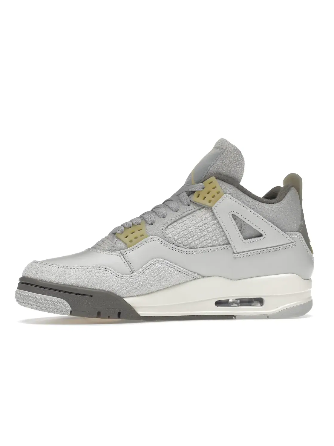 Мужские кроссовки из кожи и замши Jordan 4 Retro SE Craft Photon Dust — изображение 3 из 4, бледный/белый/серый
