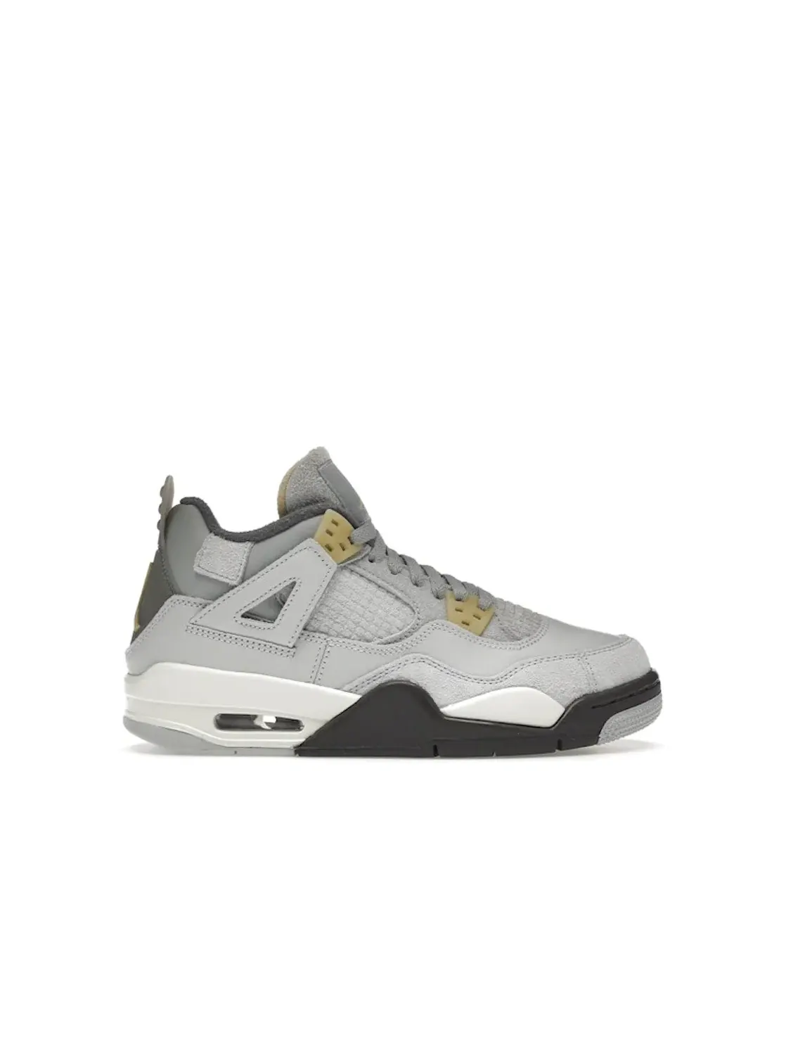 Детские кроссовки с верхом из кожи и замши Jordan 4 Retro SE Craft Jordan — изображение 1 из 4, бледный/белый/серый