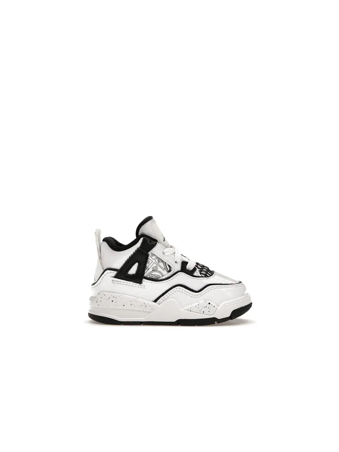 Детские кроссовки Lifestyle Jordan 4 Retro — изображение 1 из 4, белый/черный