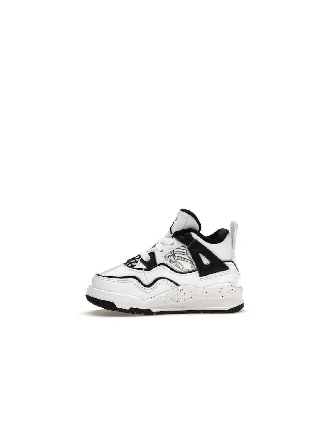 Детские кроссовки Lifestyle Jordan 4 Retro — изображение 3 из 4, белый/черный