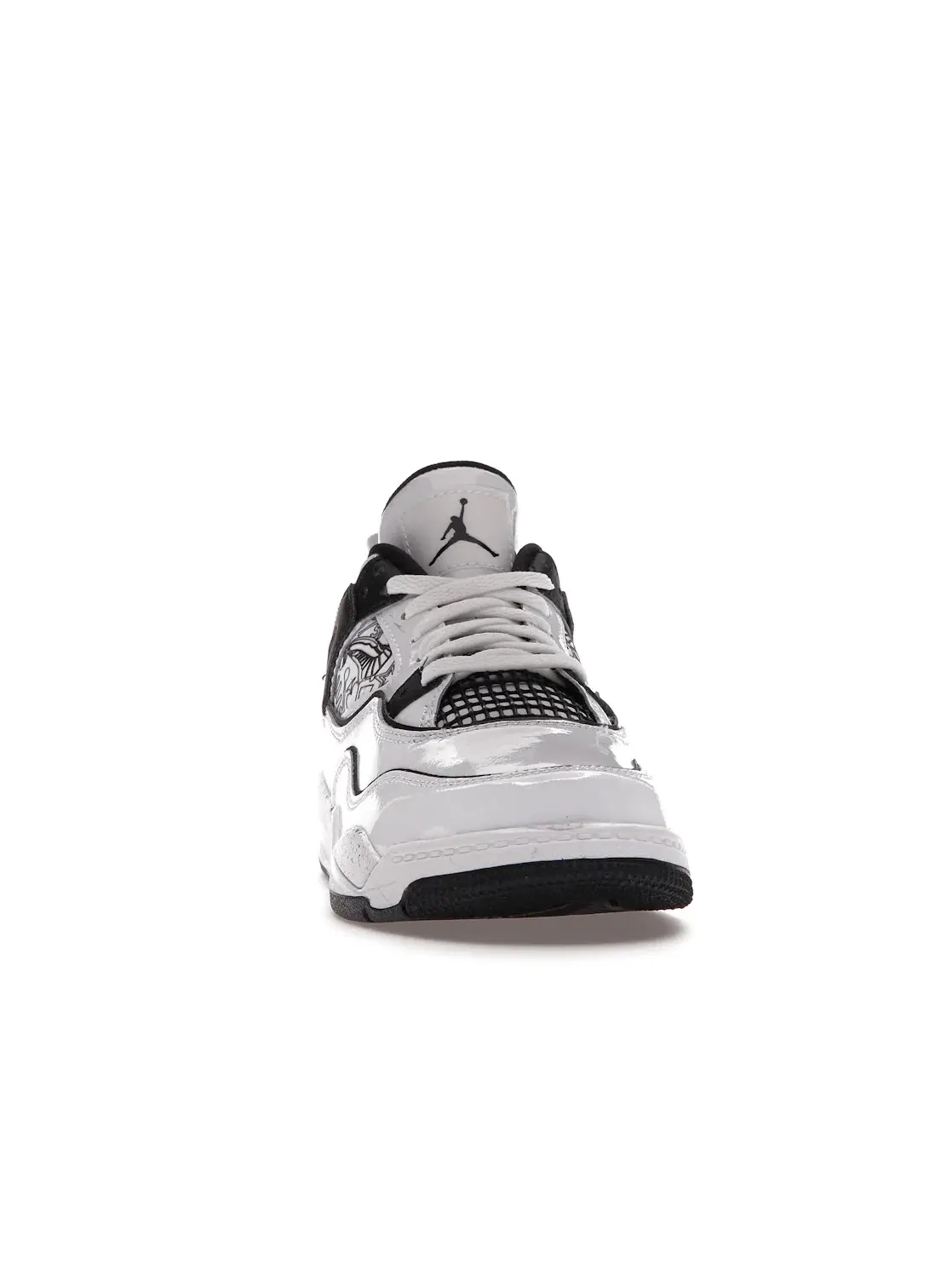 Детские кроссовки Lifestyle Jordan 4 Retro Jordan — изображение 2 из 4, белый/черный