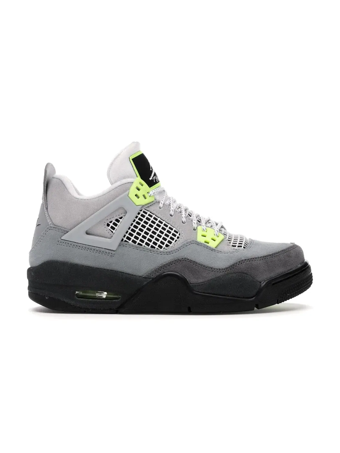 Детские кроссовки с сетчатыми вставками Jordan 4 Retro — изображение 1 из 4, серый/-серый