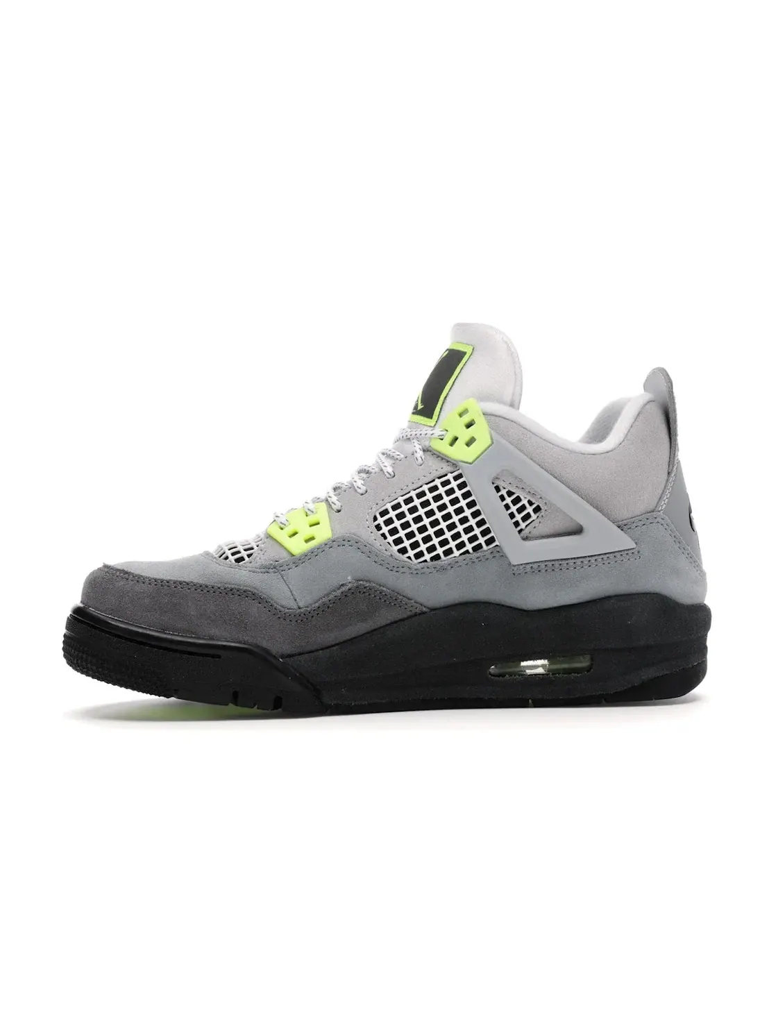 Детские кроссовки с сетчатыми вставками Jordan 4 Retro — изображение 3 из 4, серый/-серый