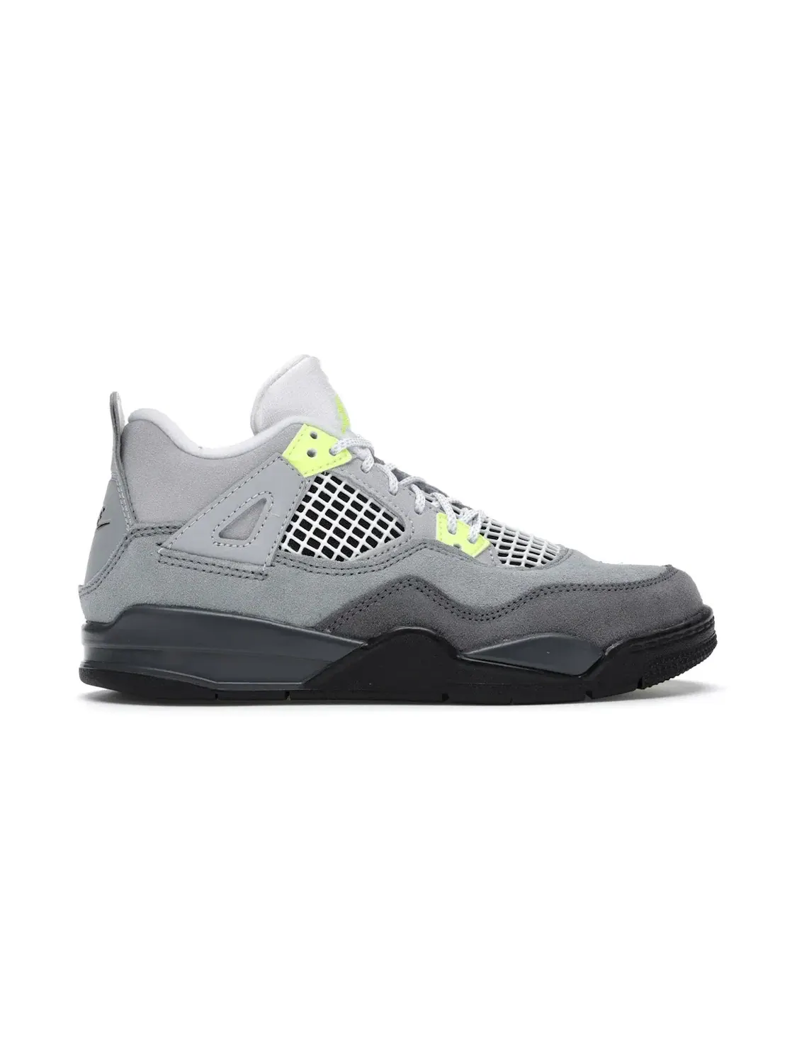 Детские кроссовки с принтом Jordan 4 Retro SE 95 Neon (PS) Jordan — изображение 1 из 4, серый/-серый