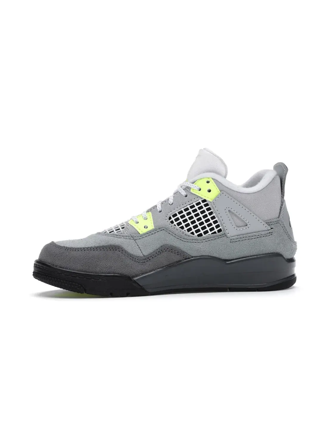 Детские кроссовки с принтом Jordan 4 Retro SE 95 Neon (PS) Jordan — изображение 3 из 4, серый/-серый