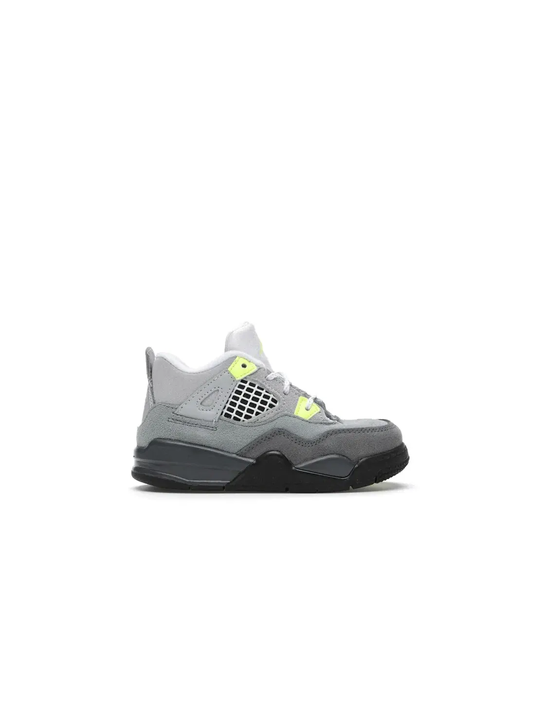 Детские кроссовки с принтом Jordan 4 Retro SE 95 Neon — изображение 1 из 4, серый/-серый