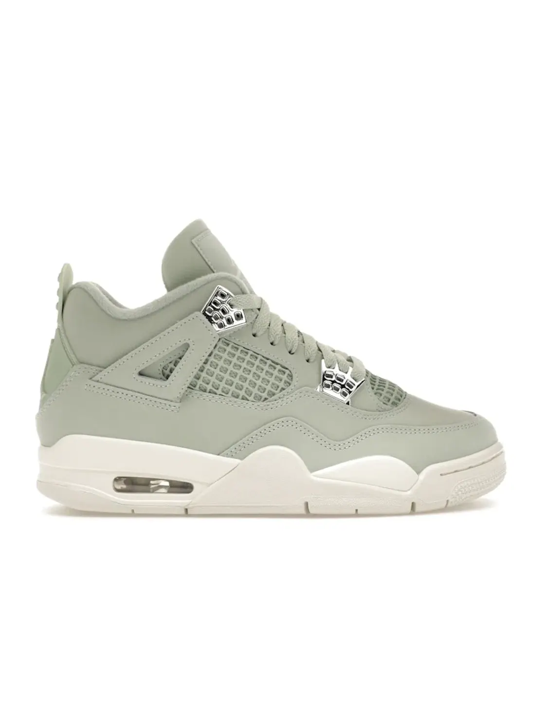 Женские кроссовки с высоким верхом Jordan 4 Retro — изображение 1 из 4, металлик серебристый