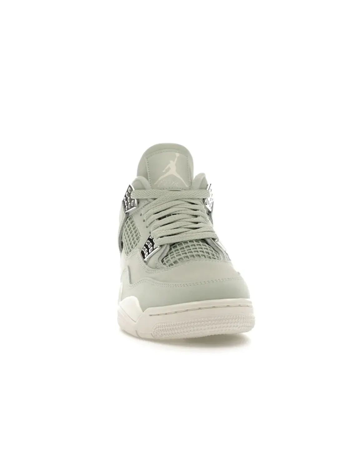 Женские кроссовки с высоким верхом Jordan 4 Retro — изображение 2 из 4, металлик серебристый