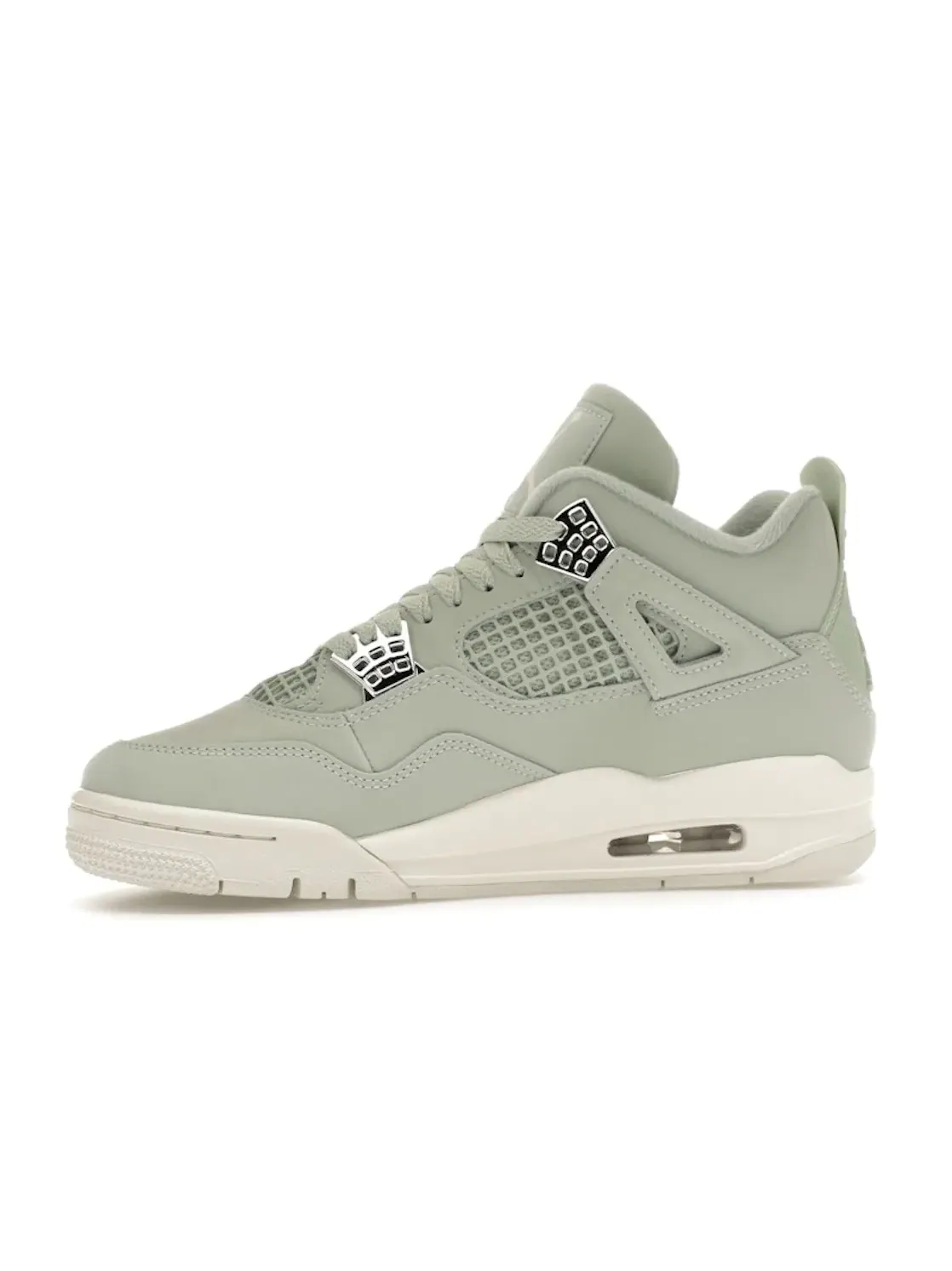 Женские кроссовки с высоким верхом Jordan 4 Retro — изображение 3 из 4, металлик серебристый