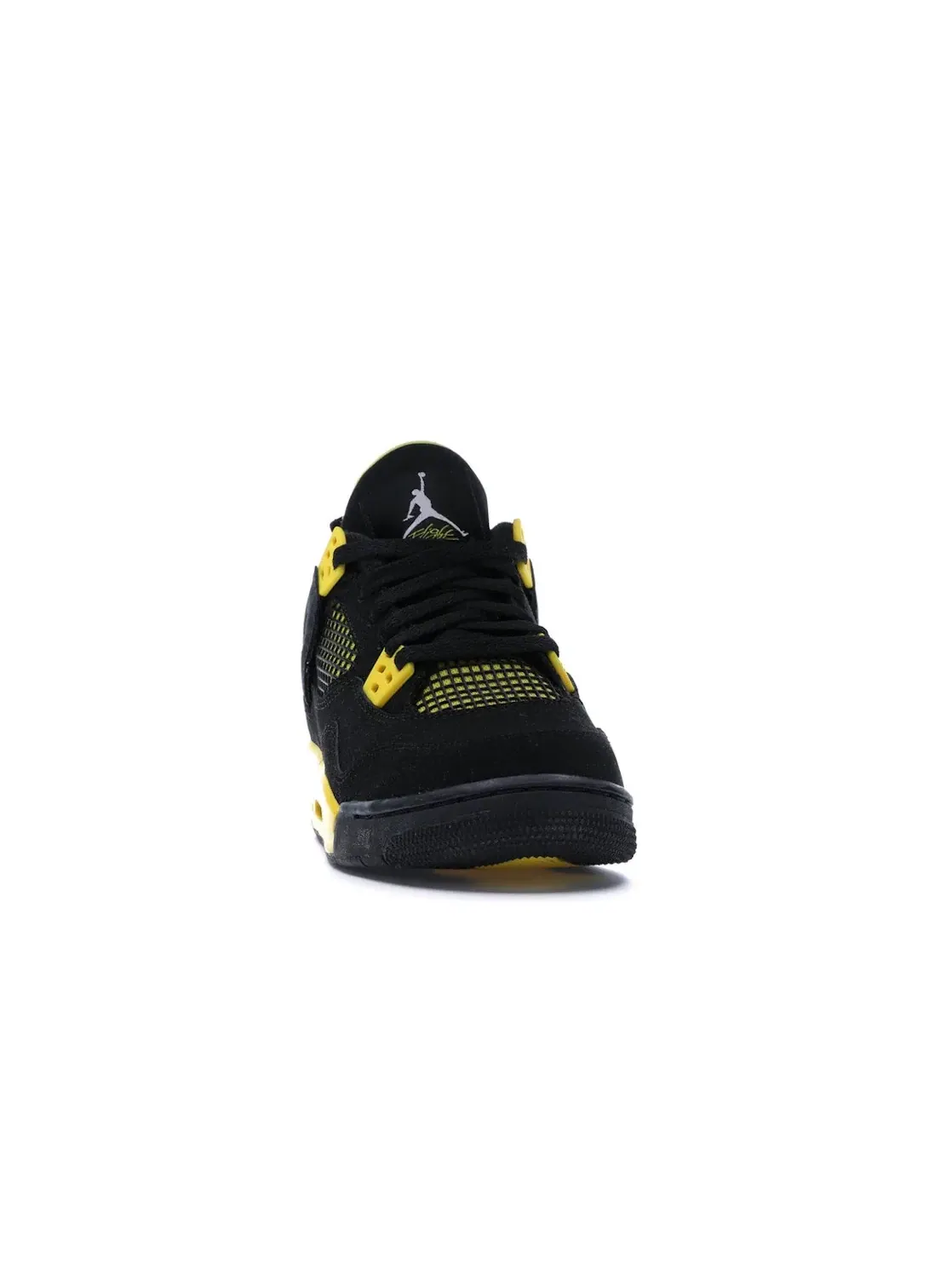 Детские кроссовки Lifestyle с принтом Jordan 4 Retro Thunder (2012) Jordan — изображение 2 из 4, черный/белый-желтый