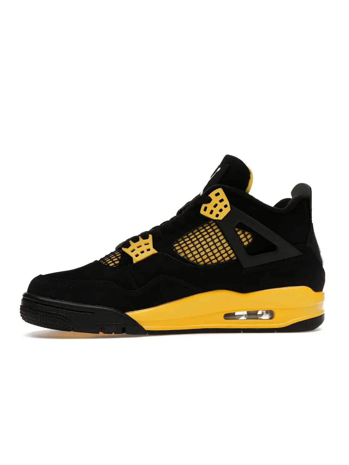 Мужские кроссовки с принтом Jordan 4 Retro Jordan — изображение 3 из 4, черный/желтый