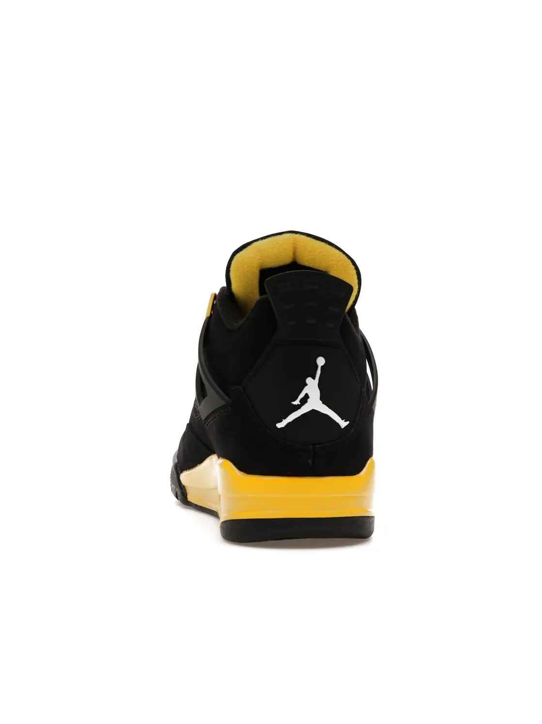 Мужские кроссовки с принтом Jordan 4 Retro Jordan — изображение 4 из 4, черный/желтый