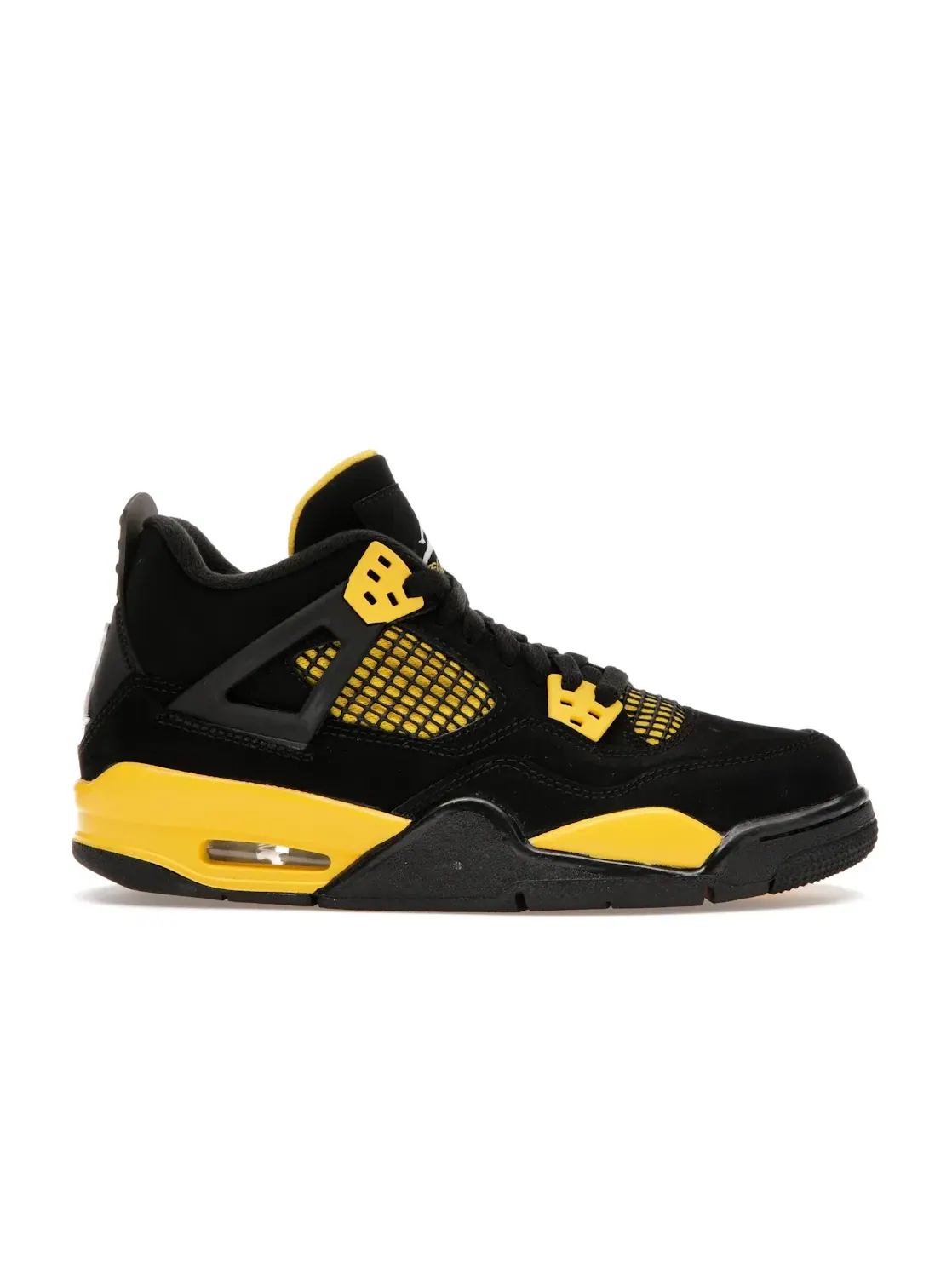 Детские кроссовки с принтом Jordan 4 Retro Jordan — изображение 1 из 4, черный/желтый