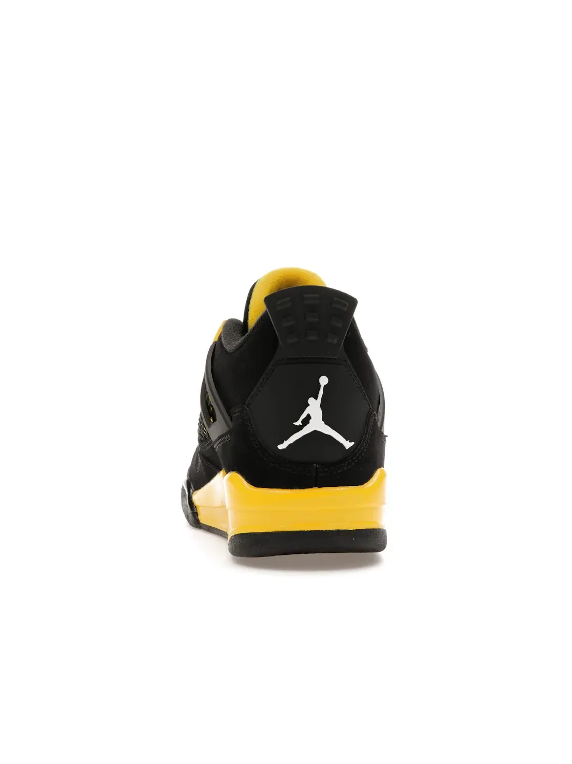 Детские кроссовки с принтом Jordan 4 Retro Jordan — изображение 4 из 4, черный/желтый