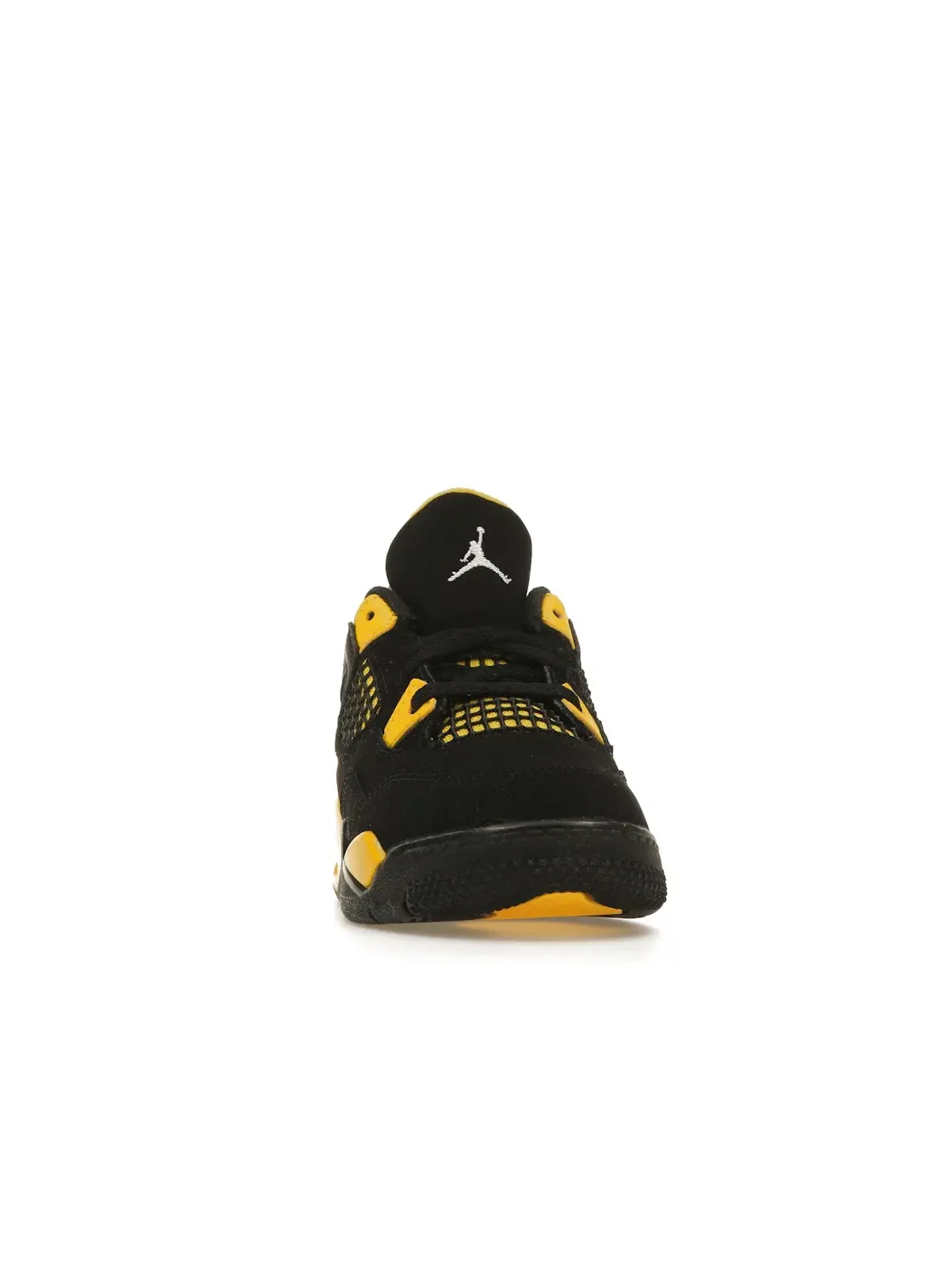 Детские кроссовки Lifestyle с ярким контрастным дизайном Jordan 4 Retro — изображение 2 из 4, черный/желтый