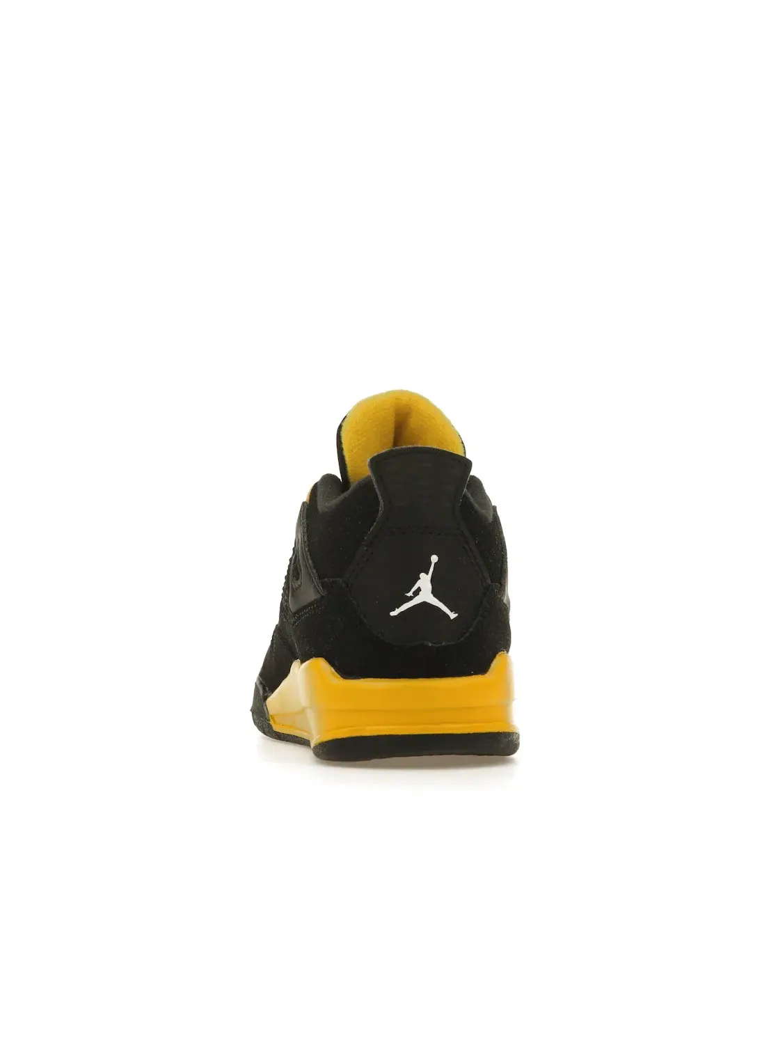 Детские кроссовки Lifestyle с ярким контрастным дизайном Jordan 4 Retro — изображение 4 из 4, черный/желтый