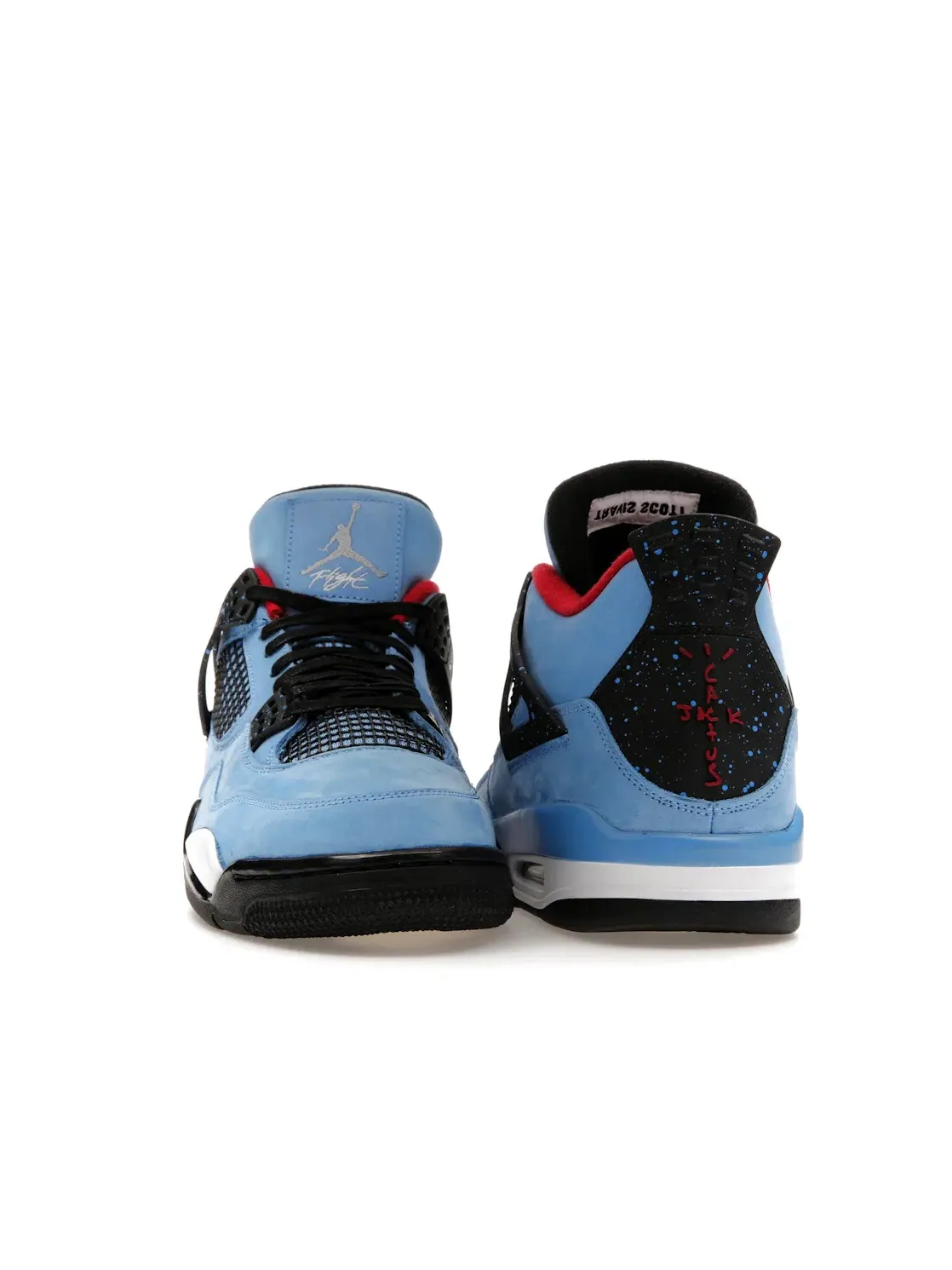 Мужские кроссовки с замшевым верхом Jordan 4 Retro Cactus Jack Jordan — изображение 2 из 4, синий черный красный