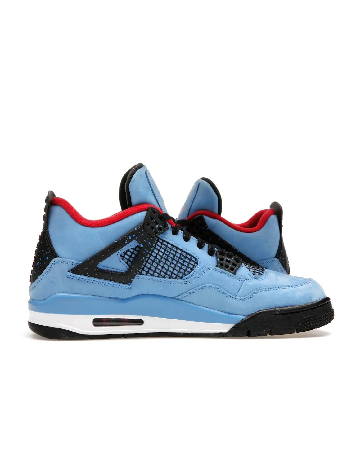 Мужские кроссовки с замшевым верхом Jordan 4 Retro Cactus Jack Jordan — изображение 3 из 4, синий черный красный