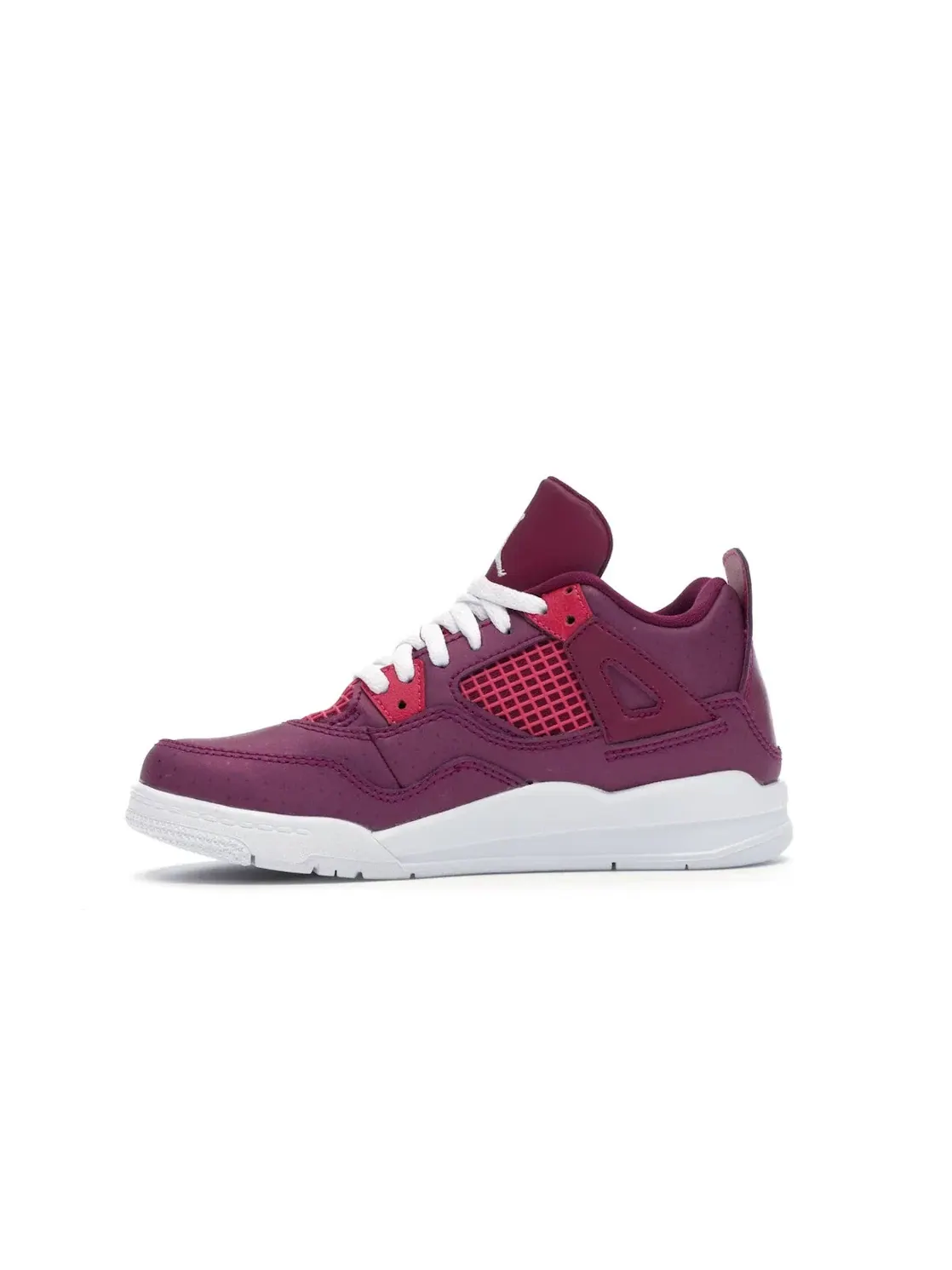 Детские кроссовки Lifestyle с принтом Jordan 4 Retro Jordan — изображение 3 из 4, розовый-белый
