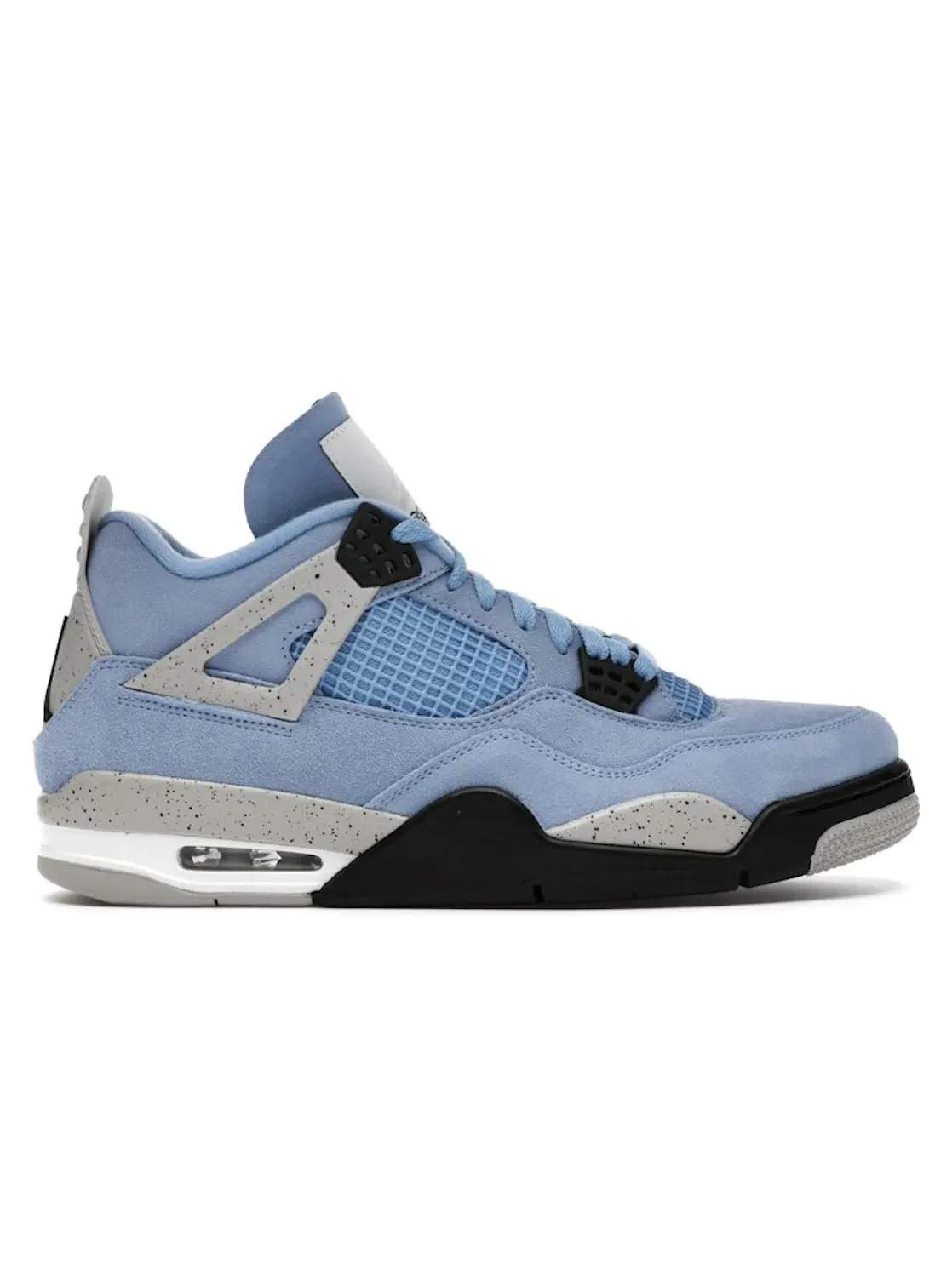 Мужские кроссовки с замшевым верхом Jordan 4 Retro — изображение 1 из 4, синий/серый-белый-черный