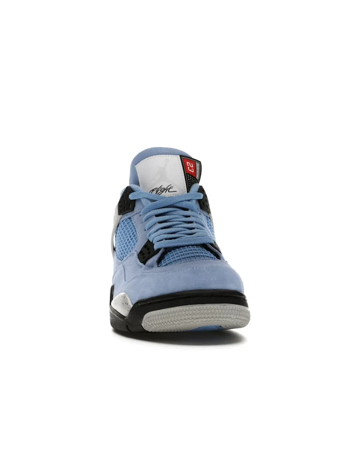 Мужские кроссовки с замшевым верхом Jordan 4 Retro — изображение 2 из 4, синий/серый-белый-черный