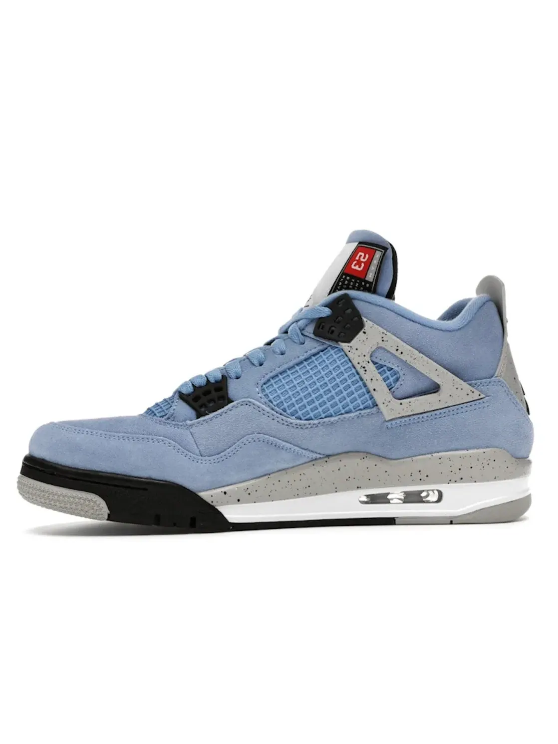 Мужские кроссовки с замшевым верхом Jordan 4 Retro — изображение 3 из 4, синий/серый-белый-черный
